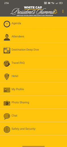 Android application White Cap Events screenshort