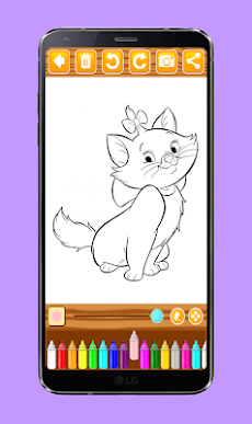 Cute Kitty Drawing and Colorinのおすすめ画像3