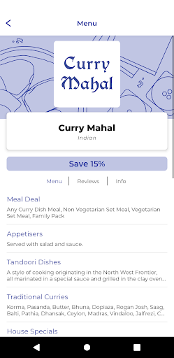 Curry Mahal BS5 Screen 2