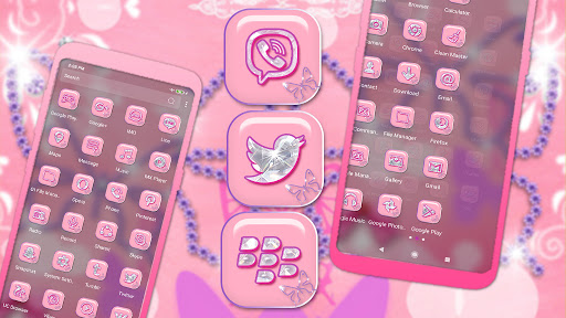 Diamond Butterfly Theme Screen 2