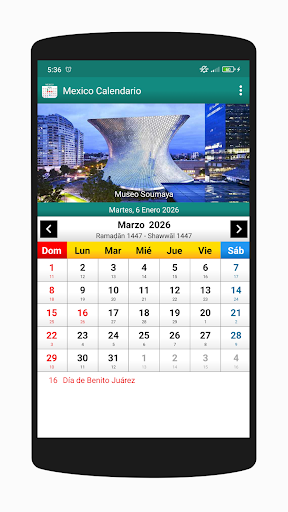 Mexico Calendario 2026 screenshot 4
