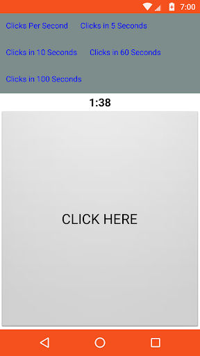 Click Speed Test Screen 2