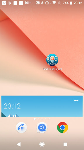 Android application Find Best Signal with Sound screenshort