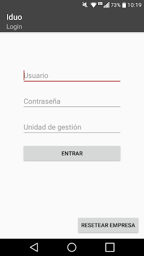 Android application iduo screenshort