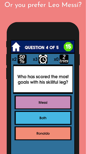 Messi VS Ronaldo - Quiz Game