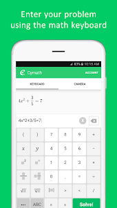Cymath -  數學問題求解器