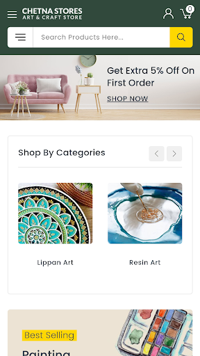 Android application Chetna Stores - Craft Shopping screenshort