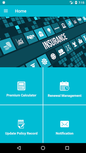 Android application Insure screenshort