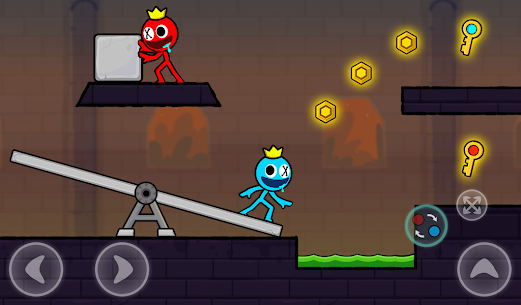 Red and Blue Stickman 2 MOD APK (Unlimited Skin, Lives) 10