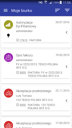 Android application V-Desk screenshort