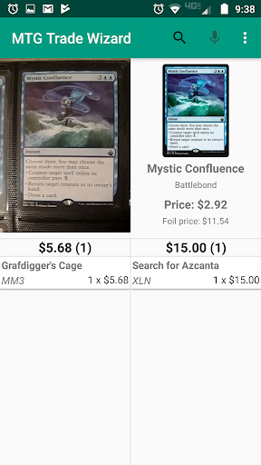 MTG Trade Wizard Screen 2