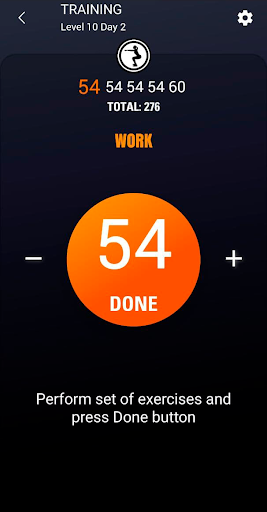 Screenshot of 300 Squats workout plan