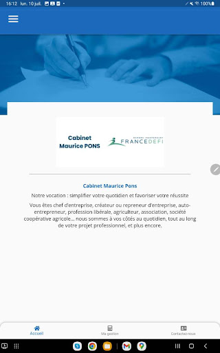 Android application Cabinet Pons Expert-Comptable screenshort
