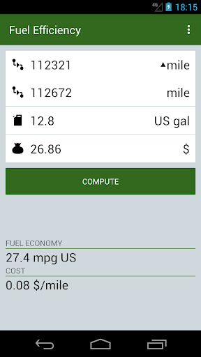 Fuel Efficiency Screen 2