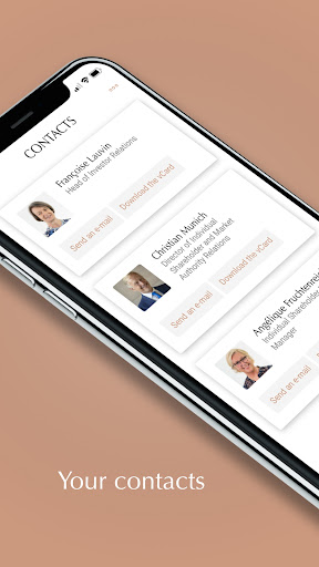 Screenshot of L'Oréal Finance, investors