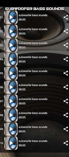 subwoofer bass sounds Screen 2