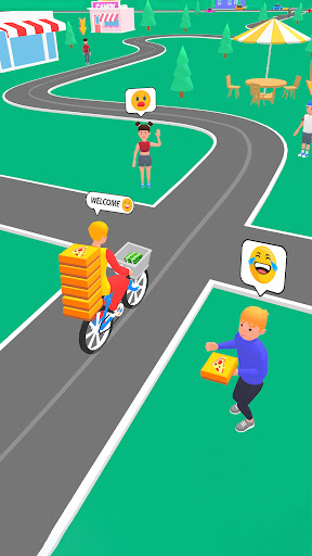 Pizza Delivery Game: Bike Game Screen 2