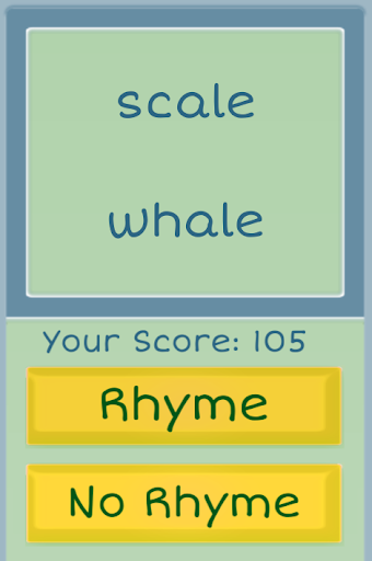 Rhyme Time Word Game