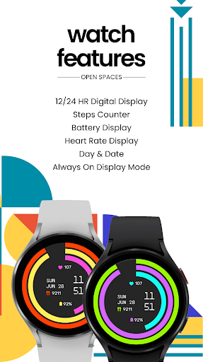 Metro Arc Watch Face screenshot 5