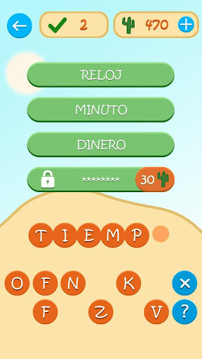 Four clues one word in spanish