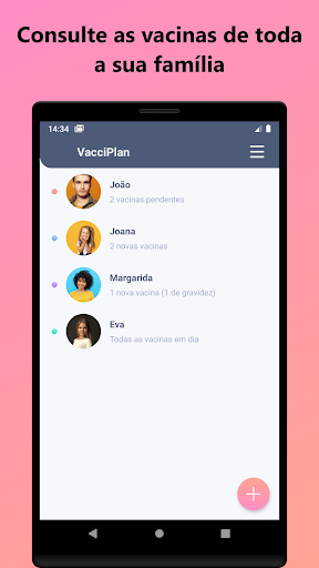 Android application VacciPlan: Calendário Vacinas screenshort