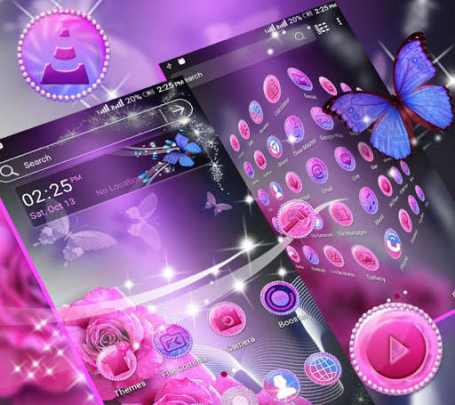 Pink Rose Launcher Theme Apk3