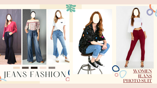 Android application Women Jeans Photo Maker screenshort