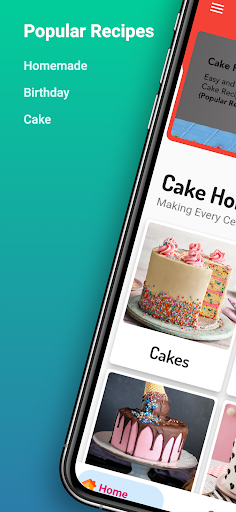 Android application Cake Recipes Tasty Cookbook screenshort