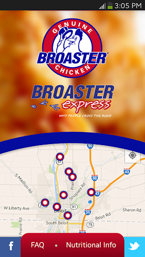 Android application Broaster Store Locator screenshort