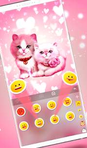 Cute Pink Lovely Kitty Cat Keyboard Theme For PC installation