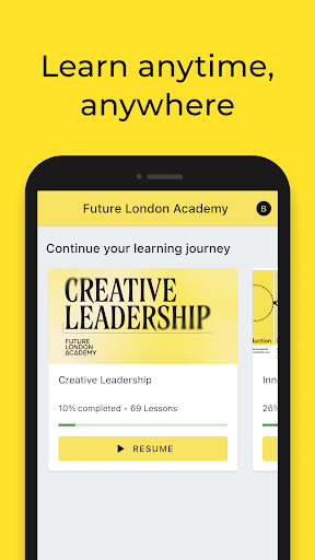 Android application Future London Academy screenshort