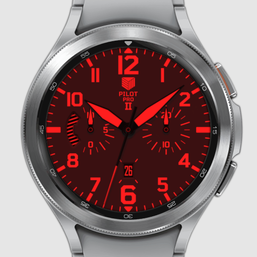 IWF Pilot Pro II watch face. logo