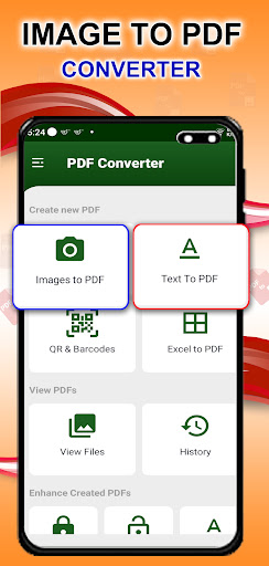Android application Pdf To All Files Converter screenshort