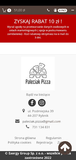Paleciak Pizza Rybnik Screen 2