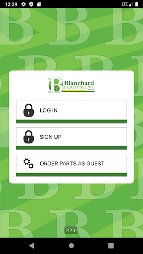 Android application Blanchard Equipment Portal screenshort