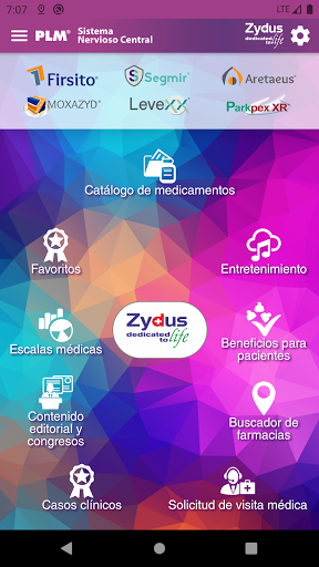 Android application PLM Sistema Nervioso Central screenshort
