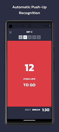 Android application Push-Ups Trainer PRO screenshort