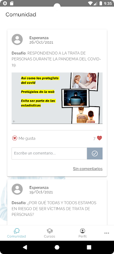 Prevenir la trata Screen 2