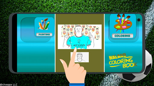 Android application Erling Haaland Coloring screenshort