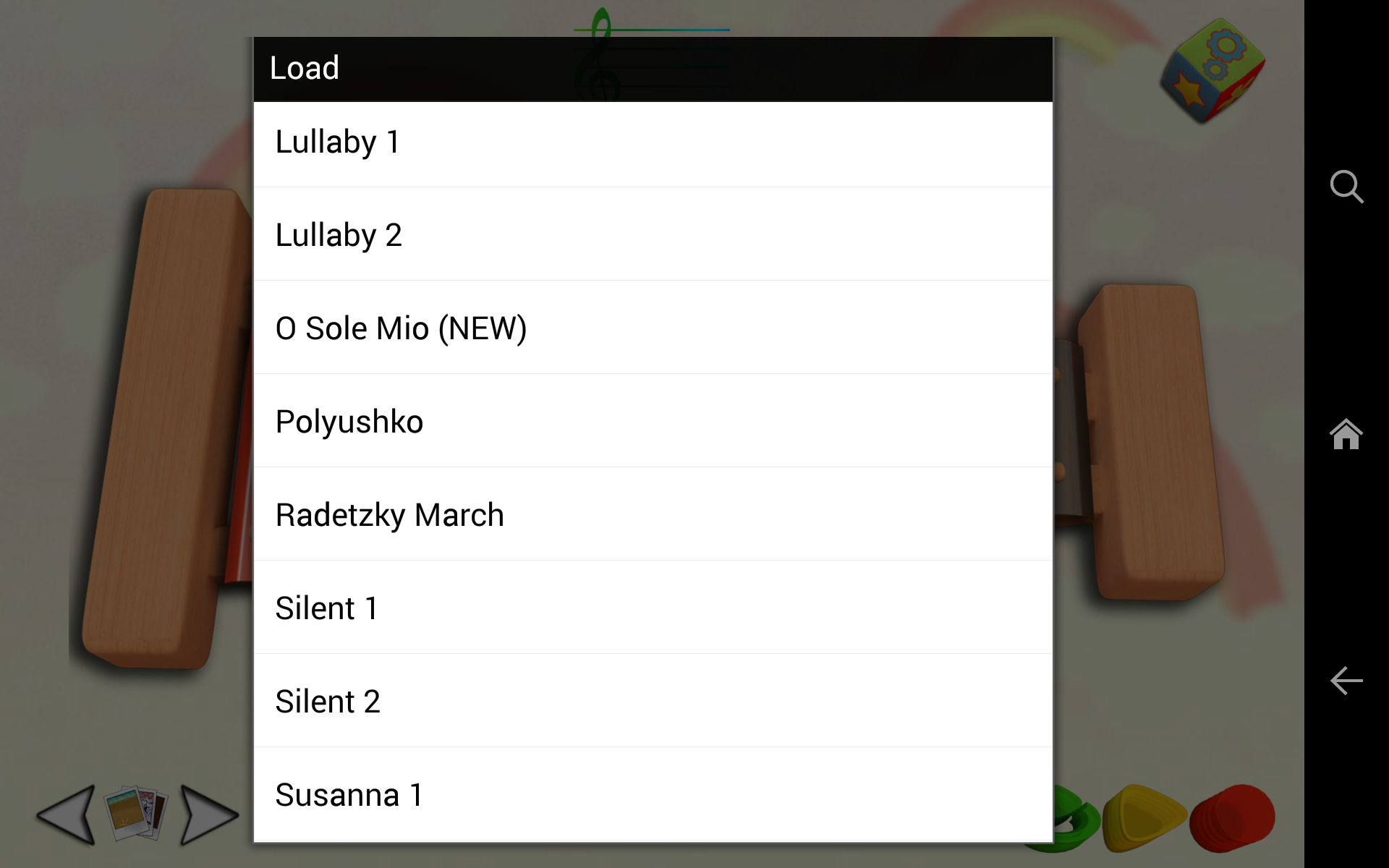 Android application Xylophone for Learning Music screenshort
