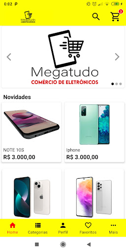 Android application Megatudo screenshort