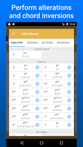 Suggester : chords and scales Screen 3
