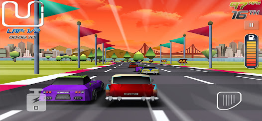Retro Race Racer Cop Chase Fun screenshots apk mod 3