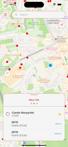 Android application Ave Mobilidade screenshort