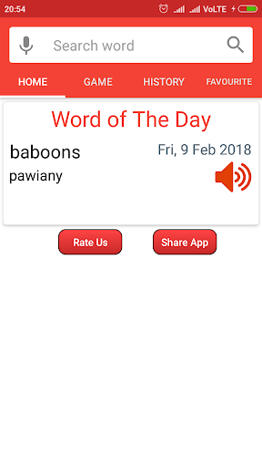English To Polish Dictionary Screen 2