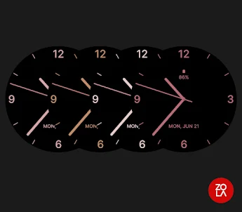 Rose Gold Watch Face