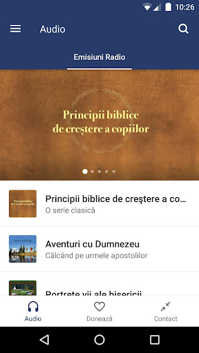 Android application Viziune pentru viață screenshort