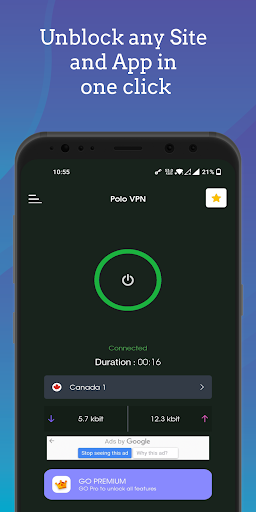 Android application Polo VPN - Fast And Unlimited screenshort