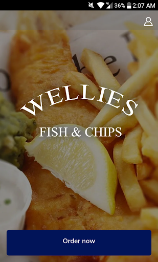 Android application Wellies Fish & Chips screenshort