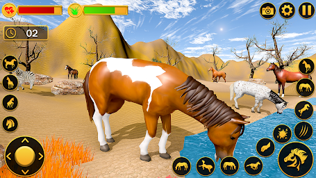 Wild Horse Simulator Family 3D